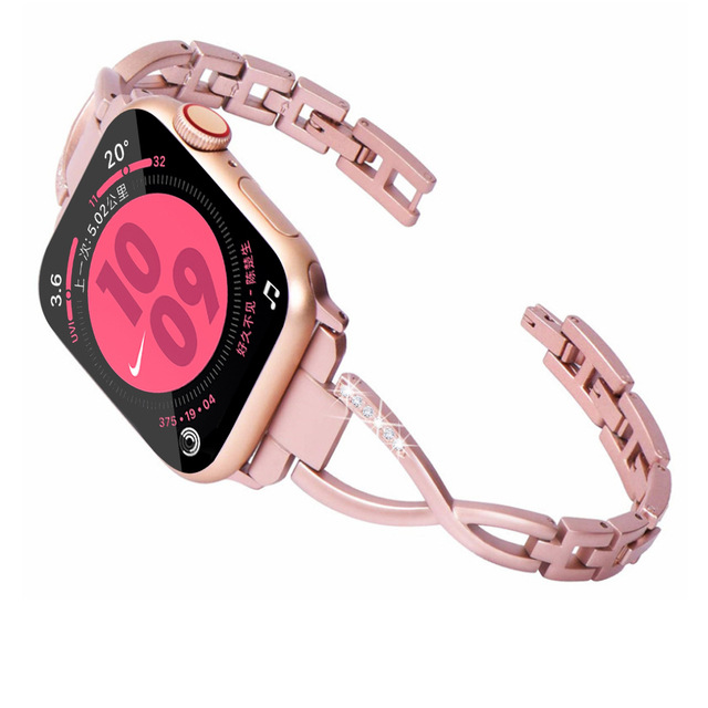 Fashionable Metal X-link Watch Strap