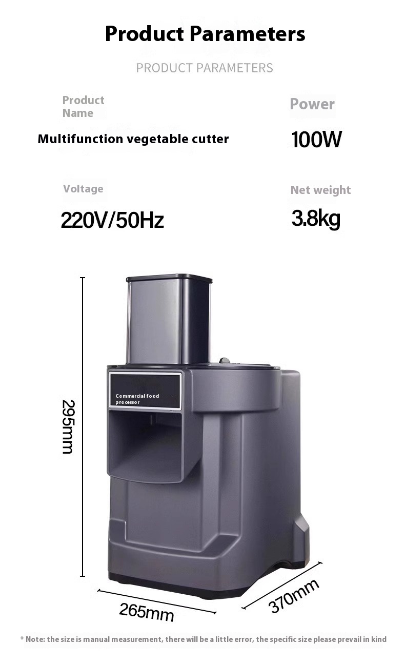 Commercial Vegetable Cutter Multi-function Automatic Dicing Slice - Image 5