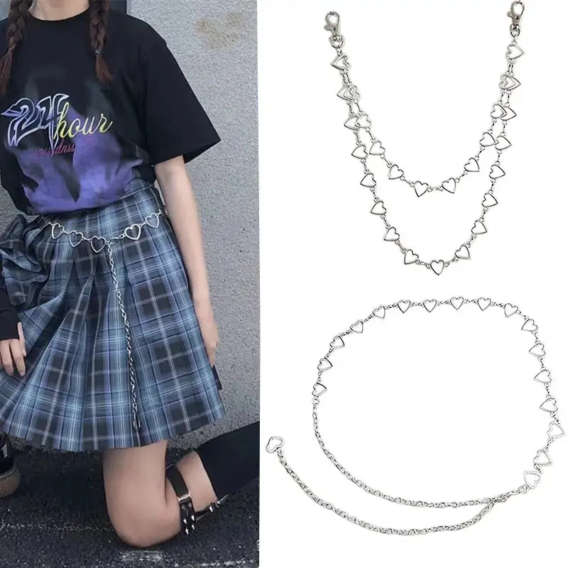 Retro Metal Hollow Waist Chain
