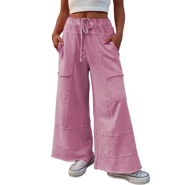 Pure Color Washed Multi pocket Slacks P3010Color - Shop at LoveMi