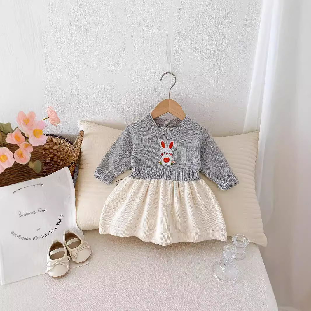 Fashion Personalized Knitted Sweater Girls' Skirt