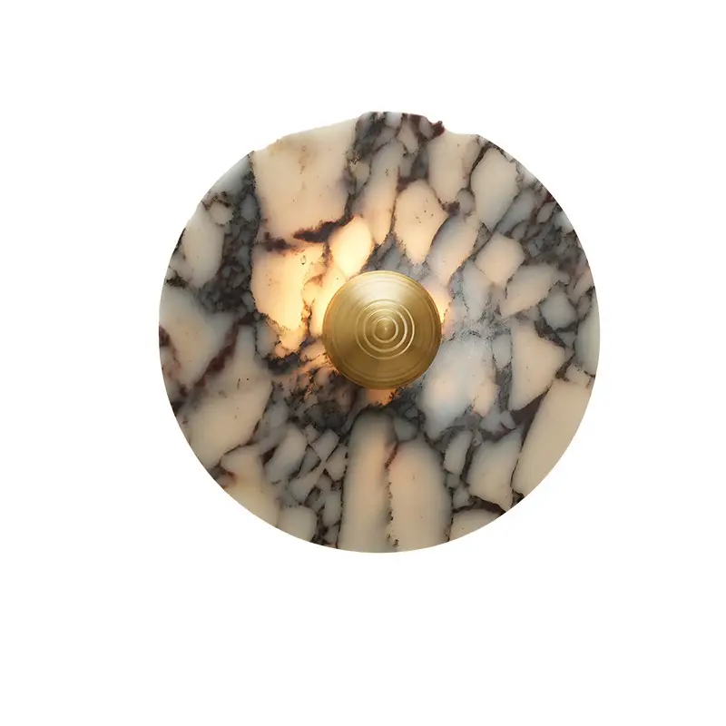 Marble Light-luxury Creative Background Wall Hallway Living Room And Bedroom Bedside Wall Lights
