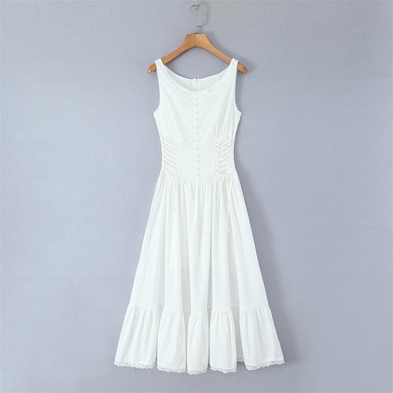 Bohemian Bow Mid-length Dress