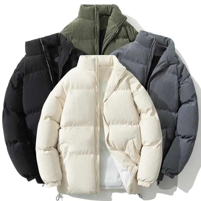 Men's Down Cotton-padded Coat Stand-up Collar Thick
