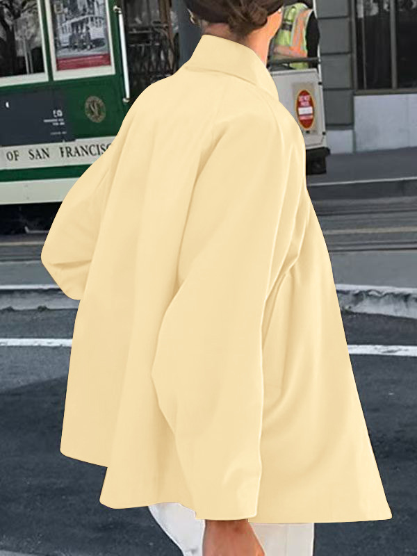 Women's French-style trench coat – matcha colorway styled with trousers