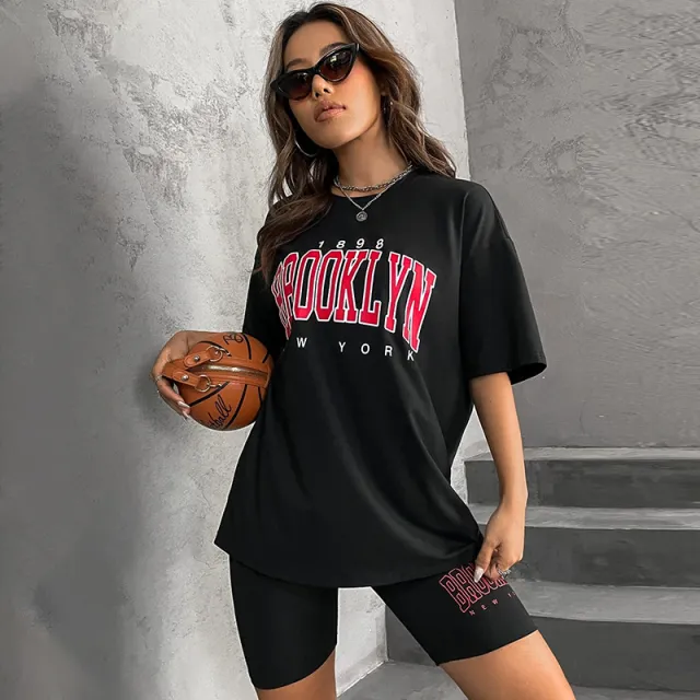 Outer Wear Pullover Leisure Suit Pajamas Loose Black - Shop at LoveMi