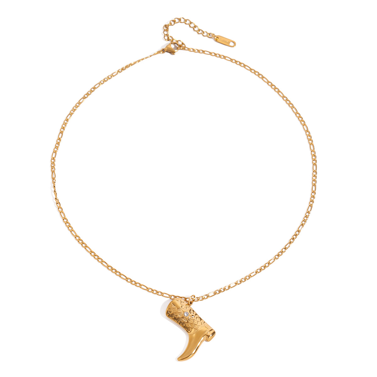 Makayla Gold Boot Pendant