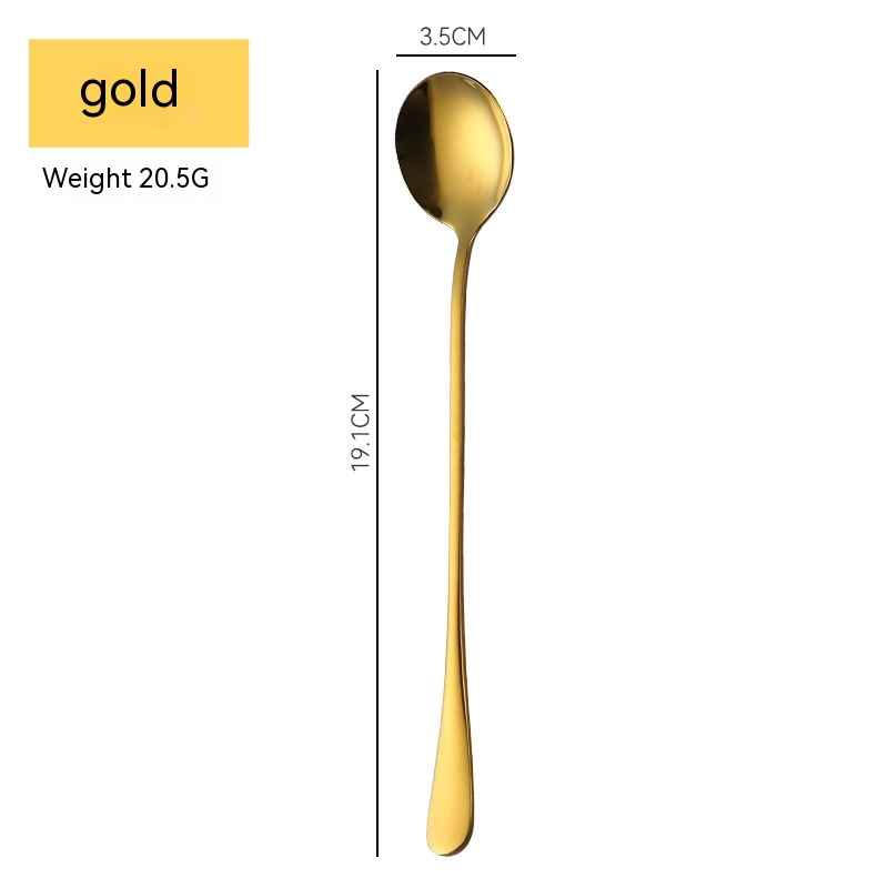 Golden Round Spoon