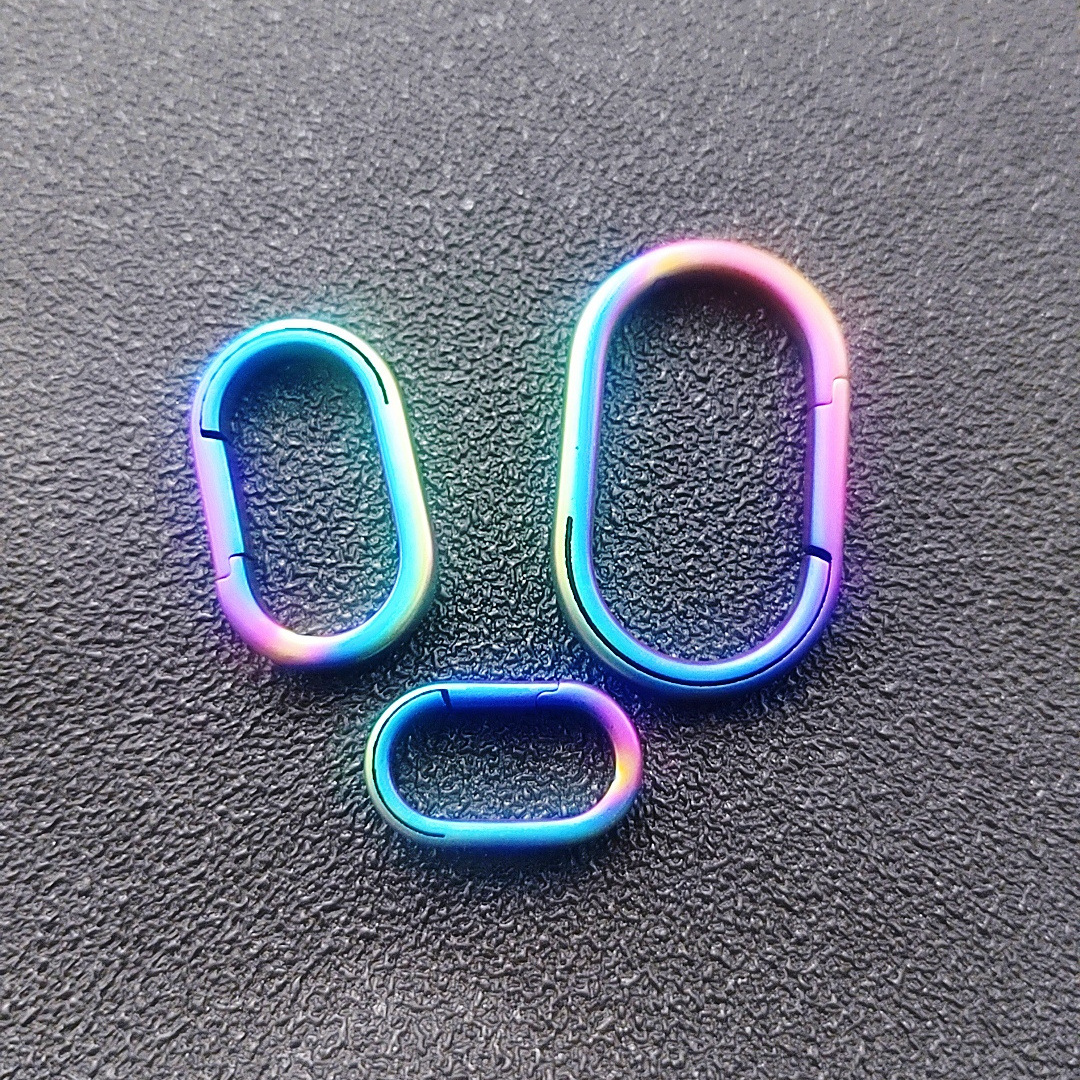 Titanium Alloy Connecting Ring Mini Keychain