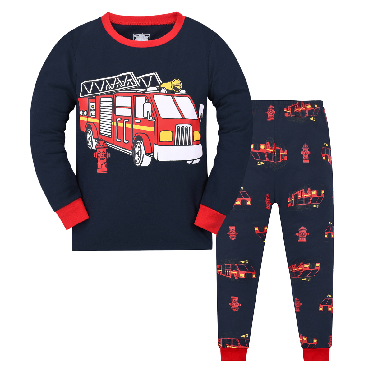 Boys And Girls Long Sleeve Trousers Homewear Children's Pajama Set - Image 2