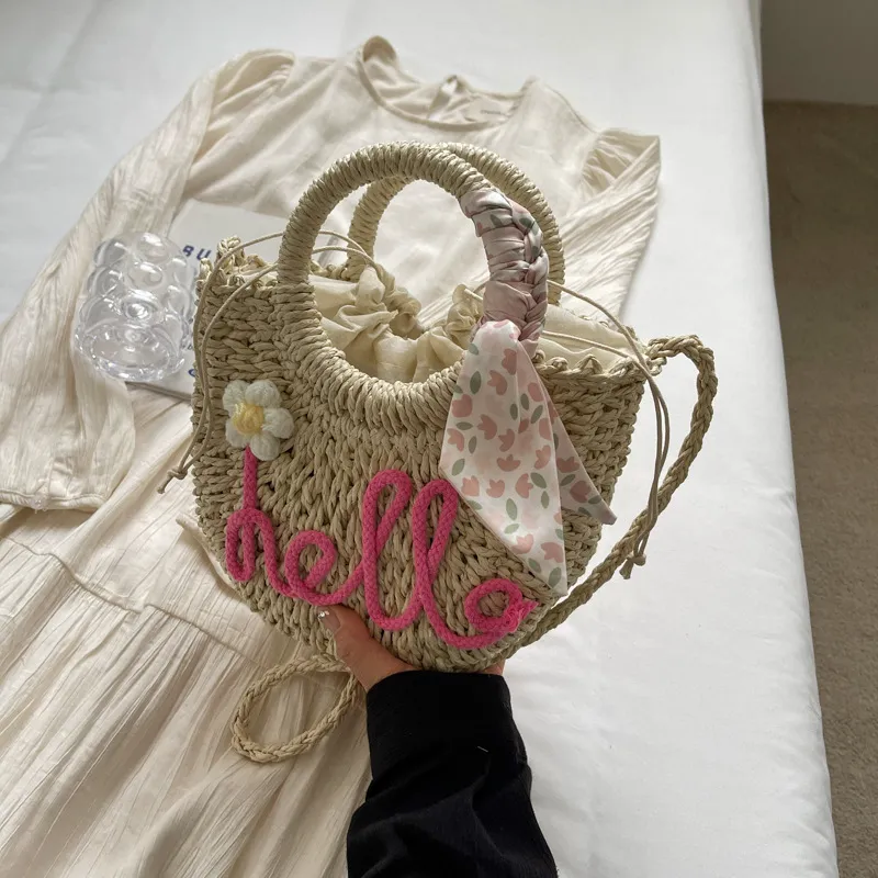 Fashion Personalized Women's Vacation Beach Handbag - Rose