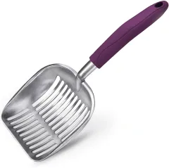 Aluminum Alloy Pet Cat Litter Scoop - Purple - View 1