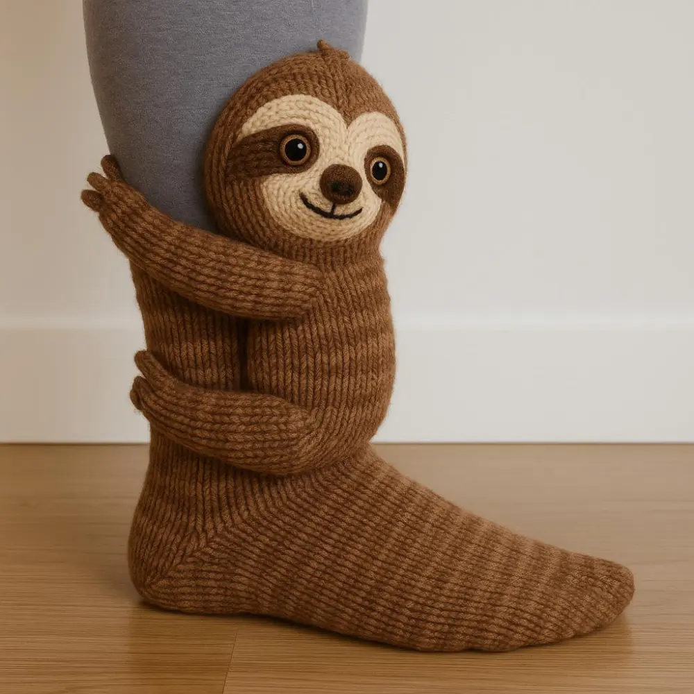 Plush Crochet Animal Cute Socks