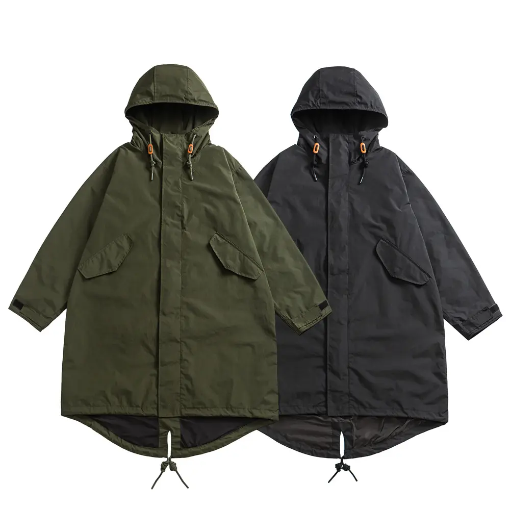 Loose-fit Retro-style Mid-length Trench Coat