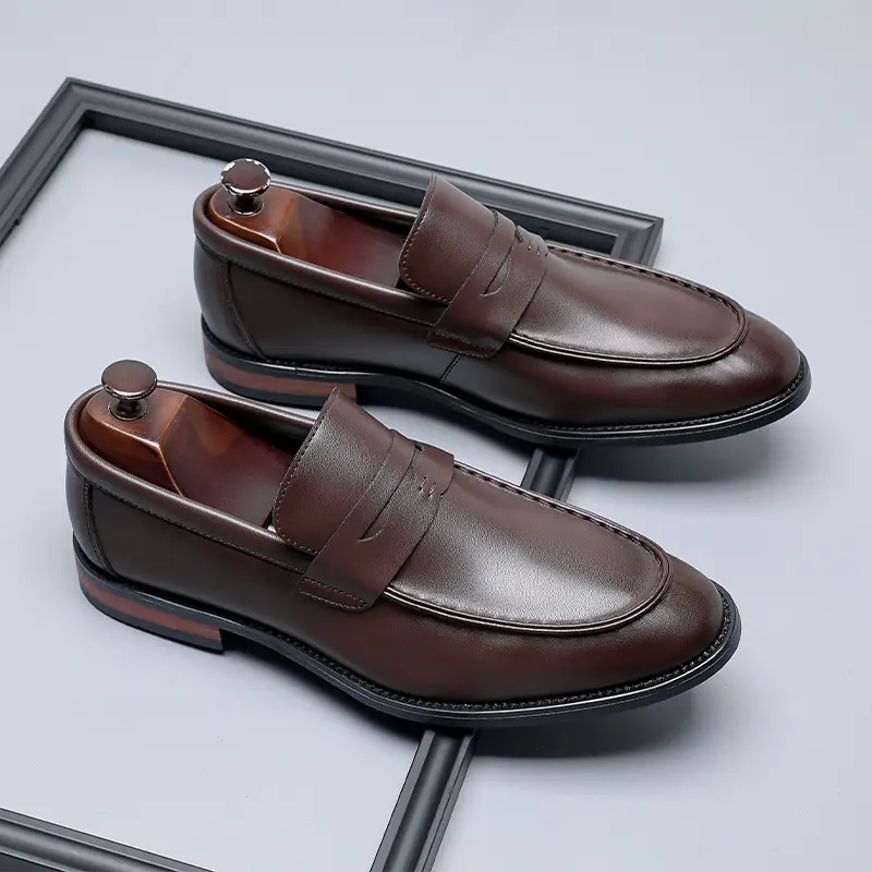 British-style Minimalist Business Formal Slip-on Casual Mens