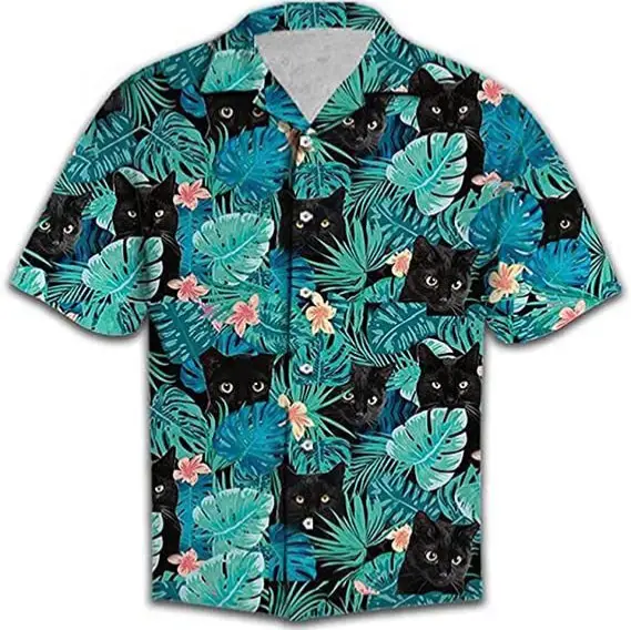 Seaside Vacation Style Loose Casual Shirt Male