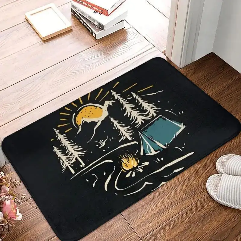 River Scenery Flocked Floor Mat Ground Protection