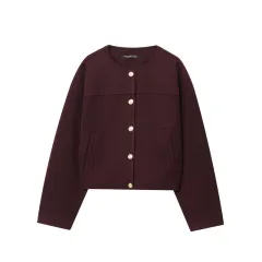 Women's Fashion Casual Loose Button Decoration Jacket Coat - Picture Color-L - View 1