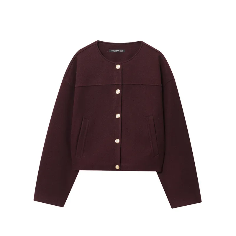 Women's Fashion Casual Loose Button Decoration Jacket Coat
