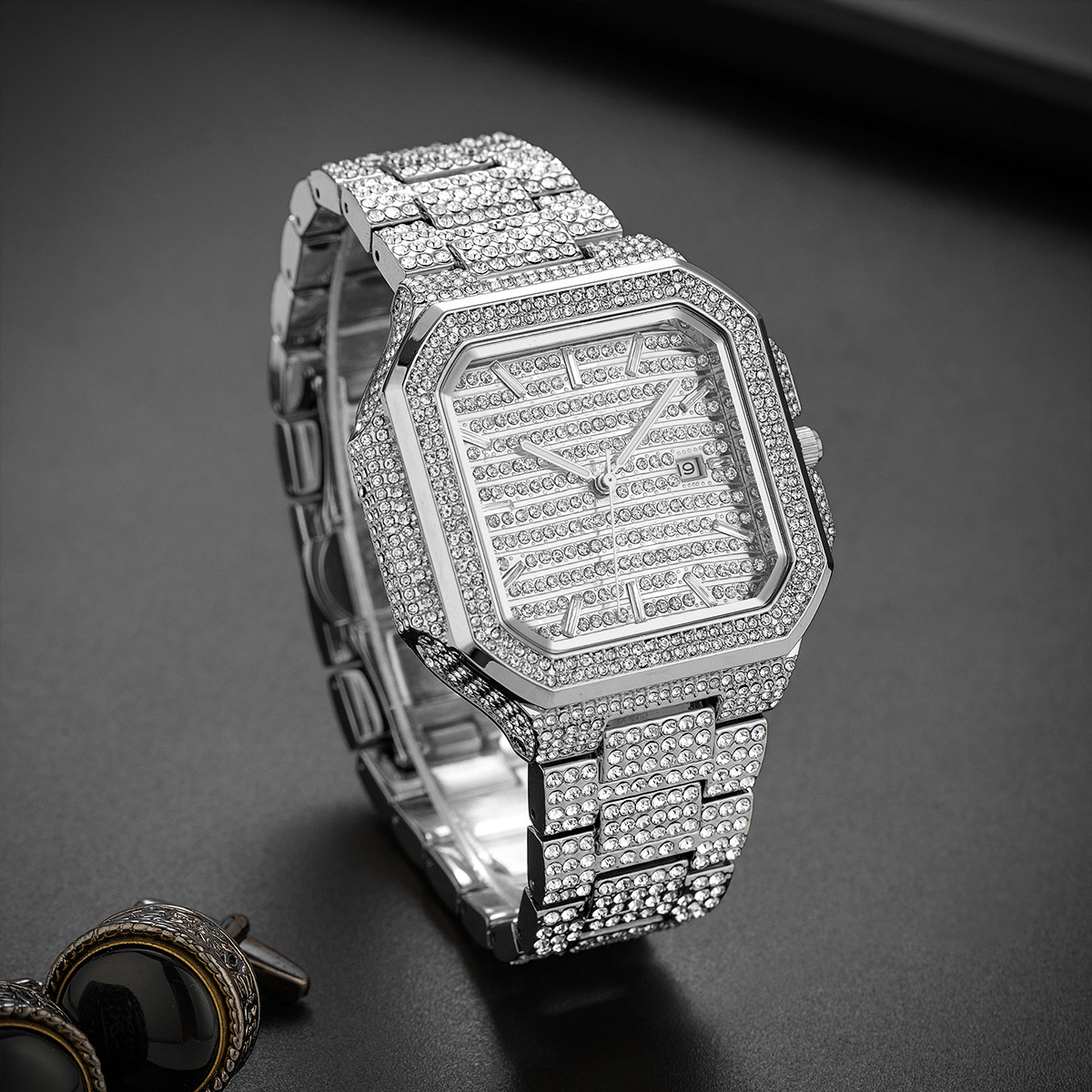 Square Dial Quartz Watch, picture 2 of 5