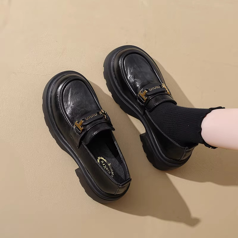 Faux Leather Platform Loafers, picture 2 of 5