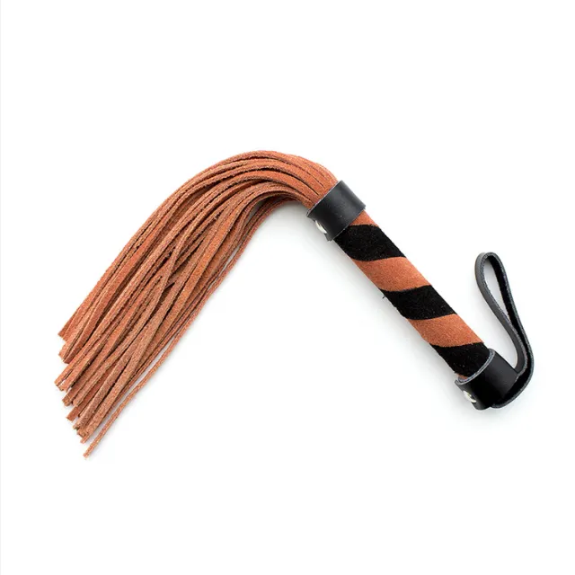 Leather Short Whip Small Training Couple Toys Yellow - Shop at LoveMi