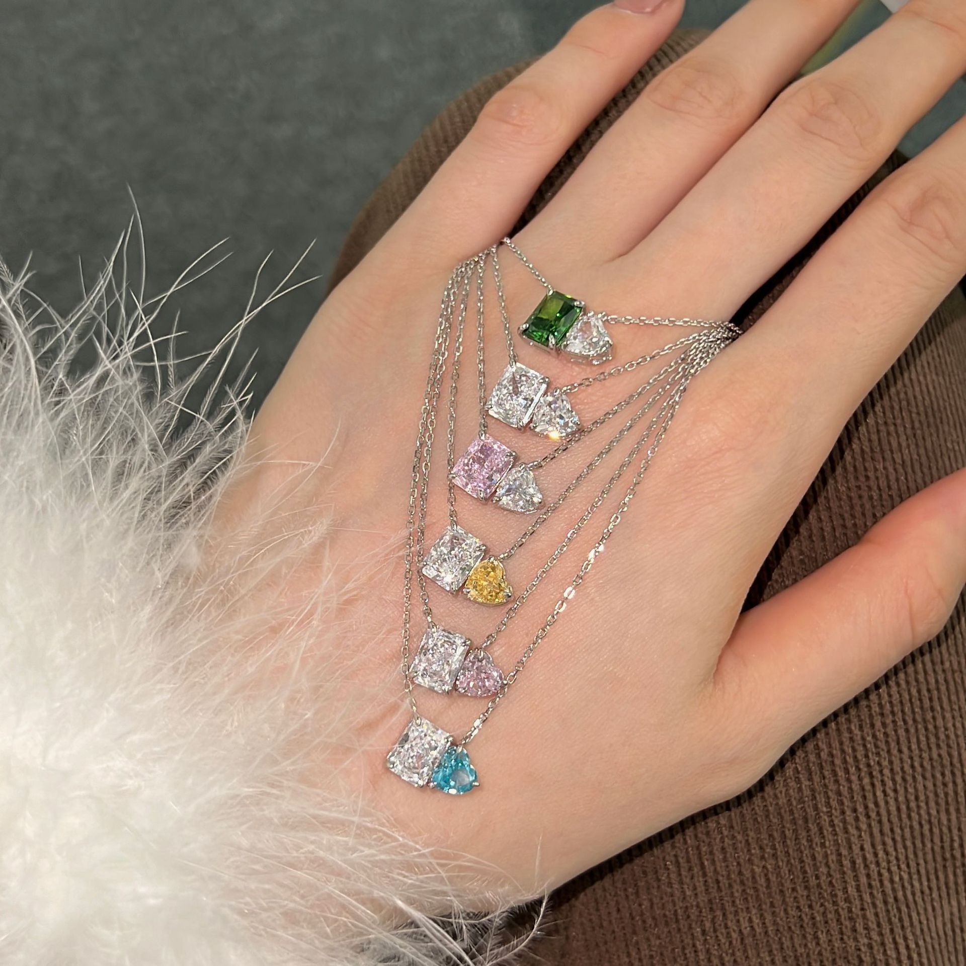 Women's French-style S925 Sterling Silver Necklace