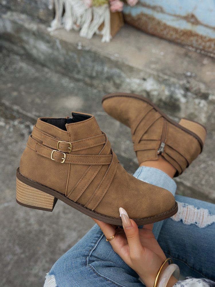 Women’s Retro High-Heel Ankle Boots
