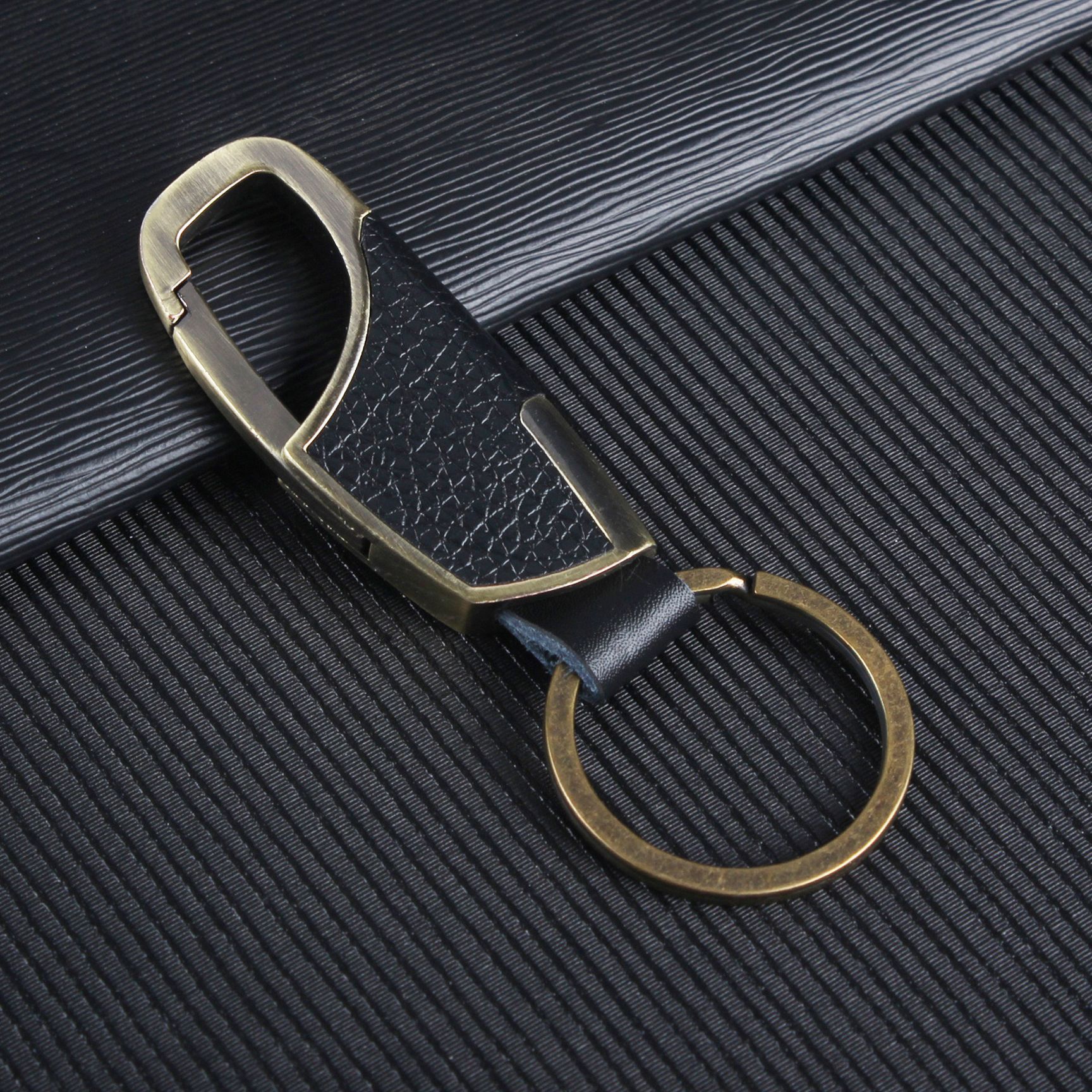 027 Bronze Black Leather