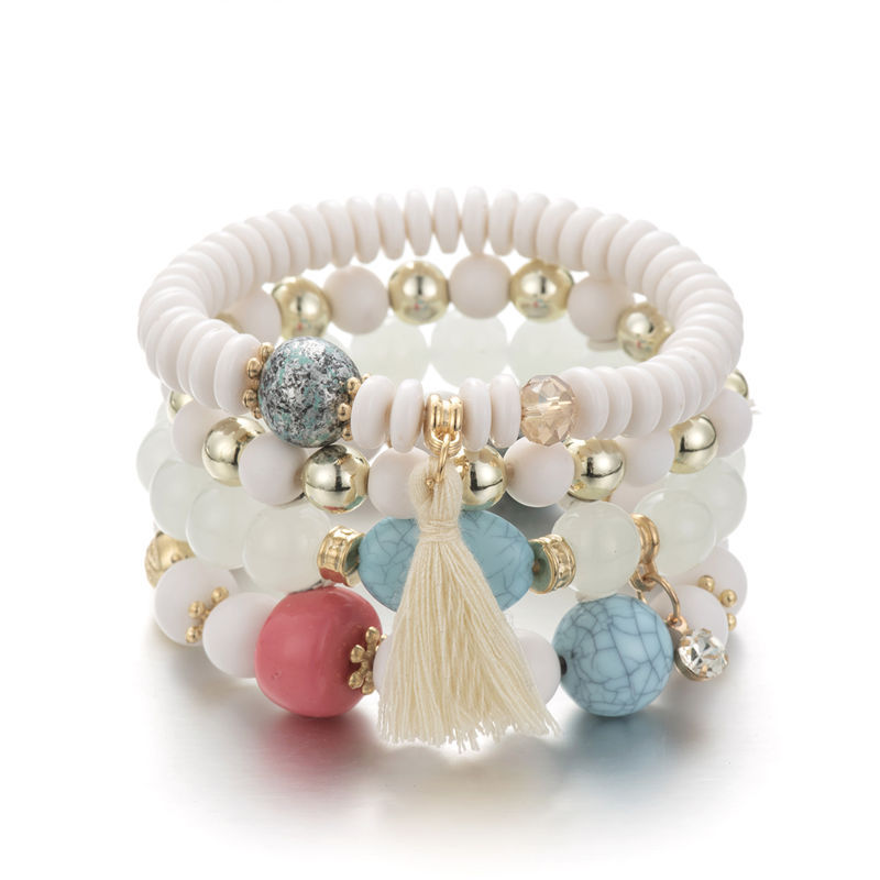 Bohemian Women's Niche Colorful Beads Multi-layer Bracelet