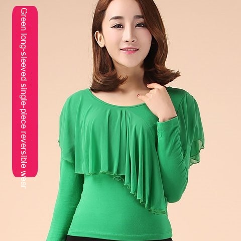 Green Long Sleeve Top