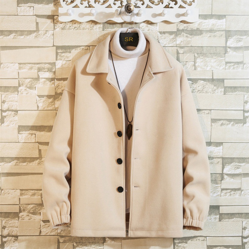 Men's Loose-fit Casual Wool Coat Jacket