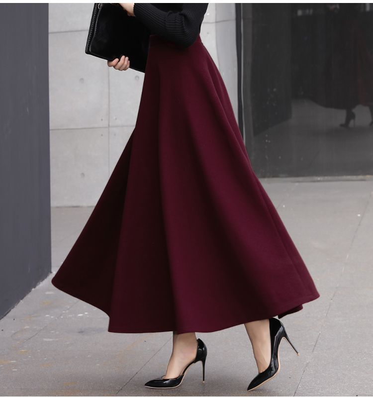 Title 5, Thick woolen skirt for women. Provides warmth a...