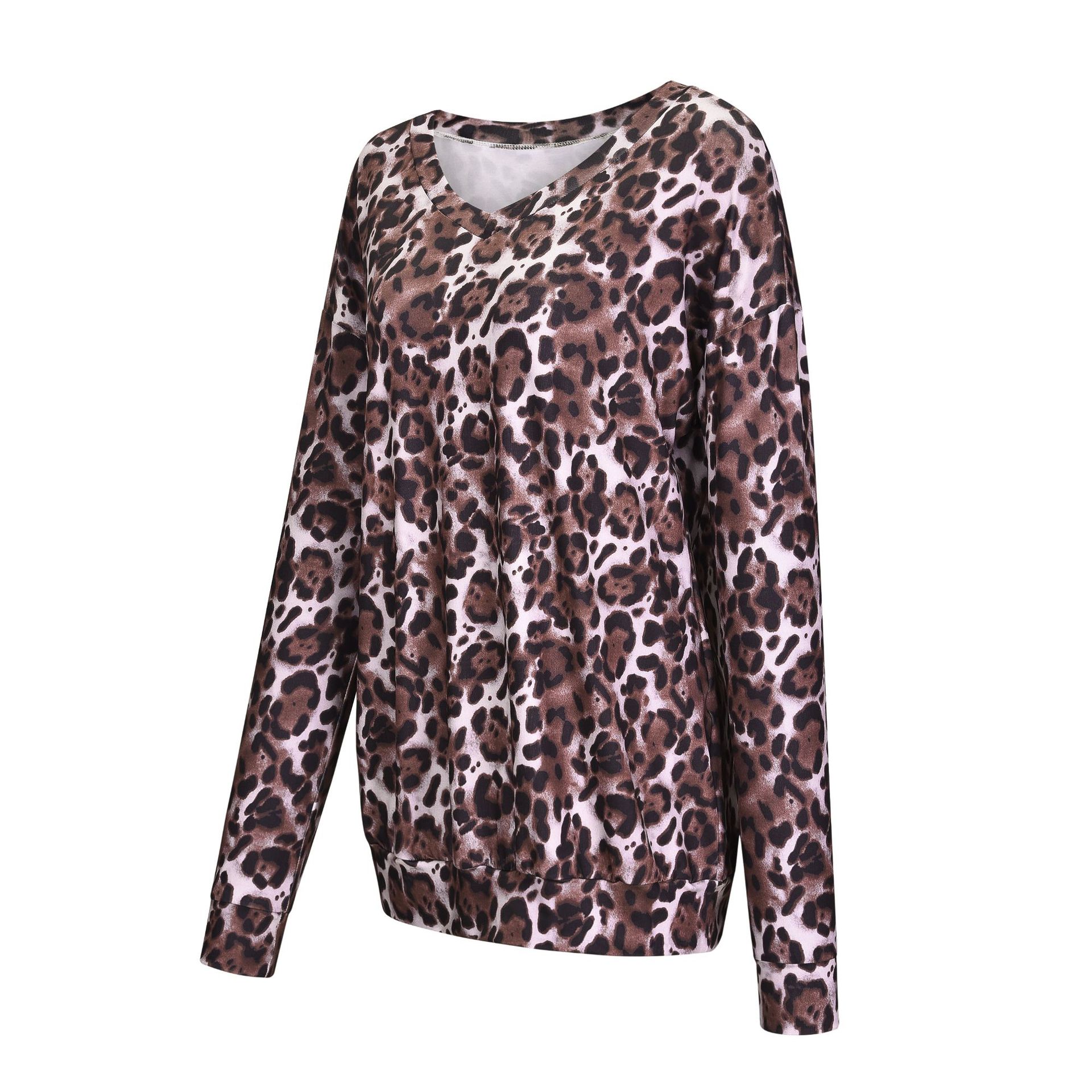 Title 8, Leopard print round neck long sleeves