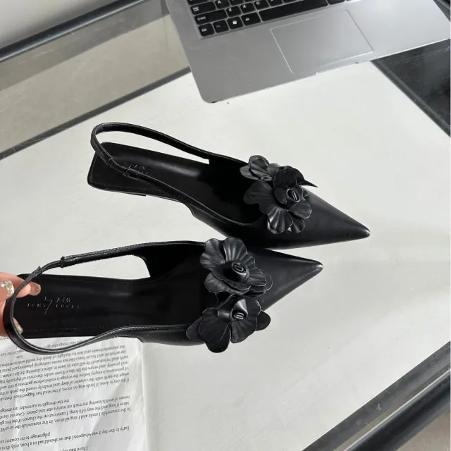 Pointed Toe Sandals Women's New Closed Toe Work Sandals Black - Shop at LoveMi