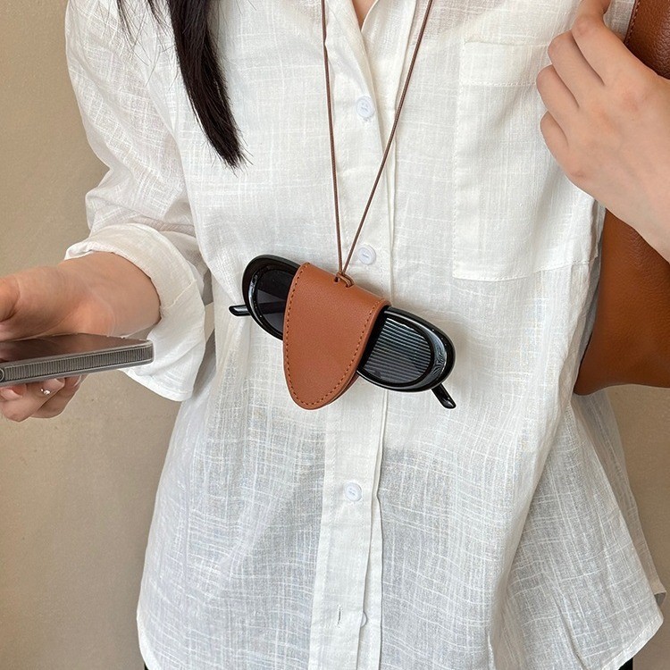 Long Leather Pull Necklace Niche Accessories