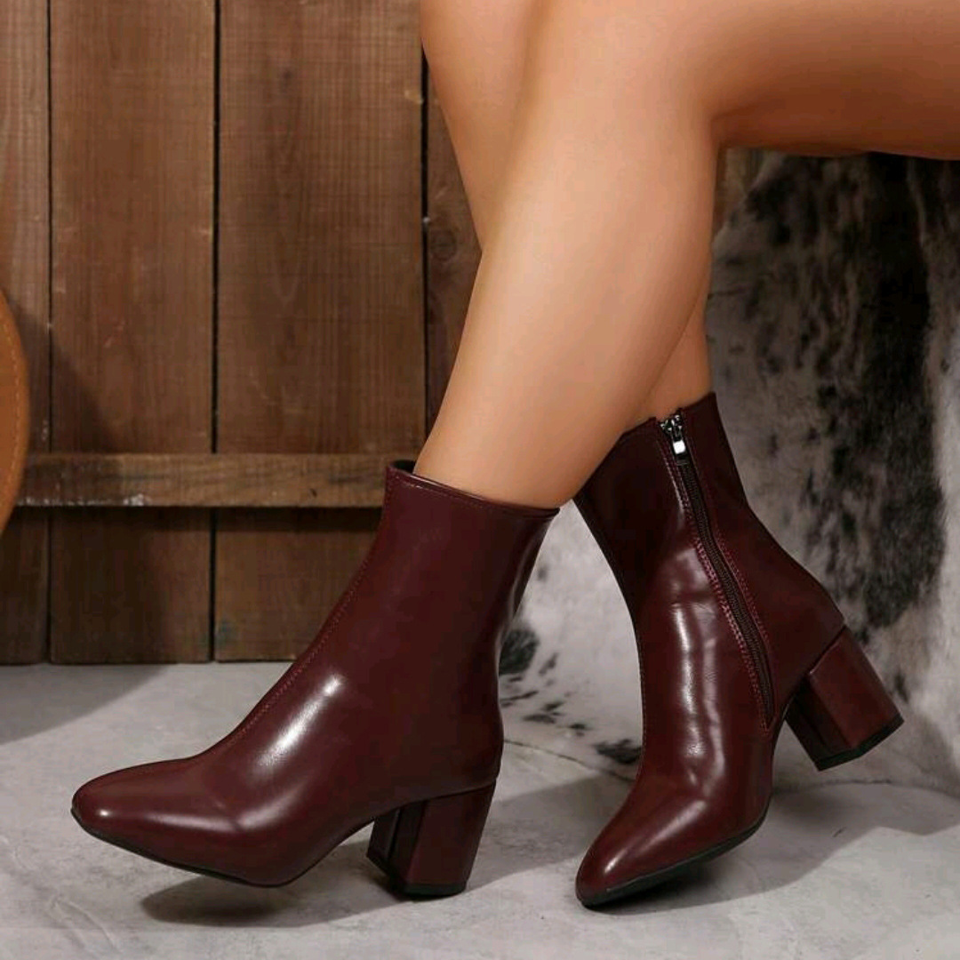 Large-size High-heeled Boots For Women