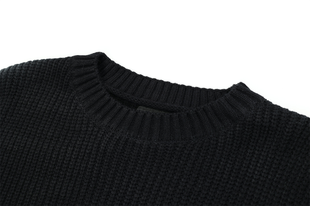 Personality Crewneck Sweater Oversize Slouchy Sweater For Men