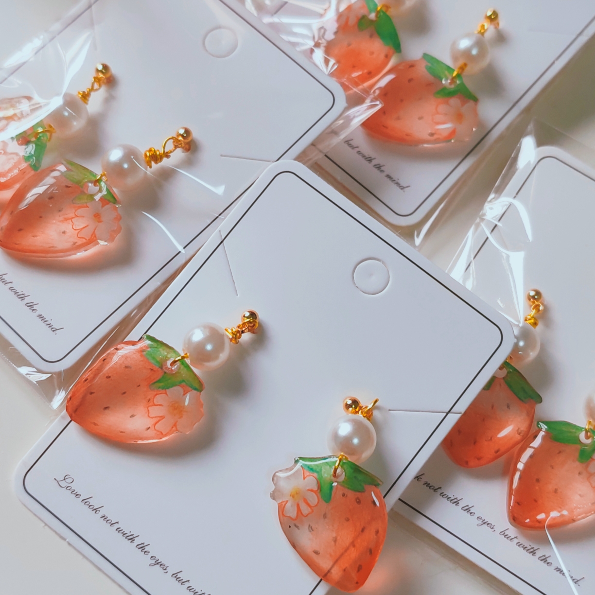 Fruit Cartoon Original Strawberry Earrings