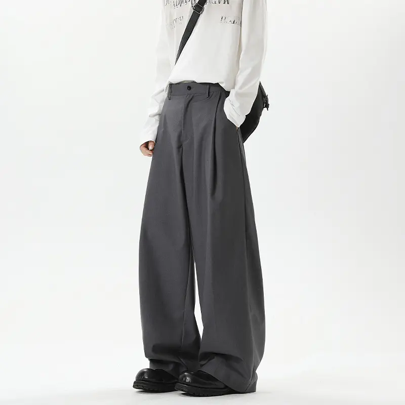 American-style High-street Straight-leg Suit Pants