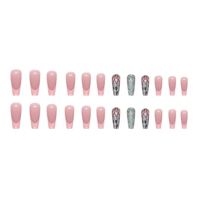 Mid length European And American Pop French Manicure W541 Jelly Glue Polish Bar - Shop at LoveMi
