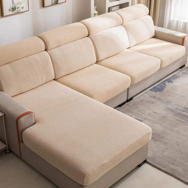 Home Fashion Personalized Stretch Sofa Cover - Mustard Yellow