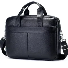 Portable Shoulder Crossbody Men's Bags - Black - View 1