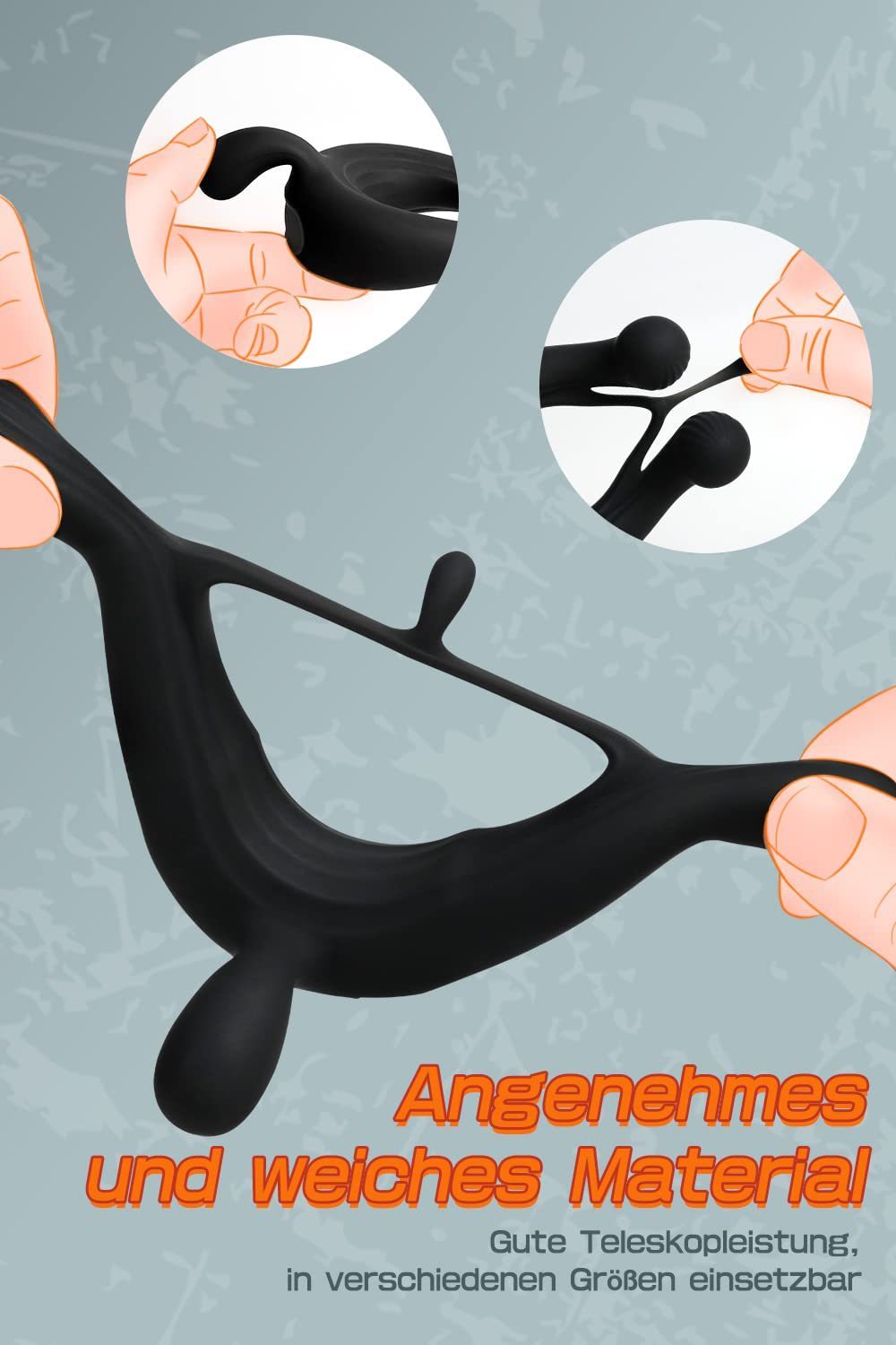 Wearing A Male And Female Resonance Ring With A Locking Ring On Both Sides 11