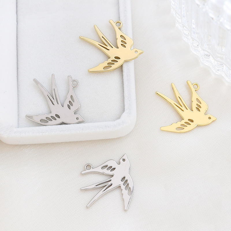 Spring Swallow Pendant DIY Handmade Bracelet Necklace Earring Accessories Material