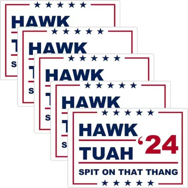 2024 Spoof Stickers White