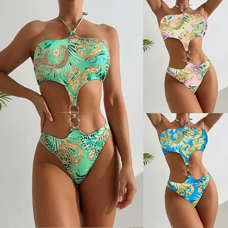 Hollow-out Backless Sexy One-piece Swimsuit