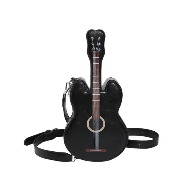 Guitar Chest Bag Women's Fashion Shoulder Black - Shop at LoveMi