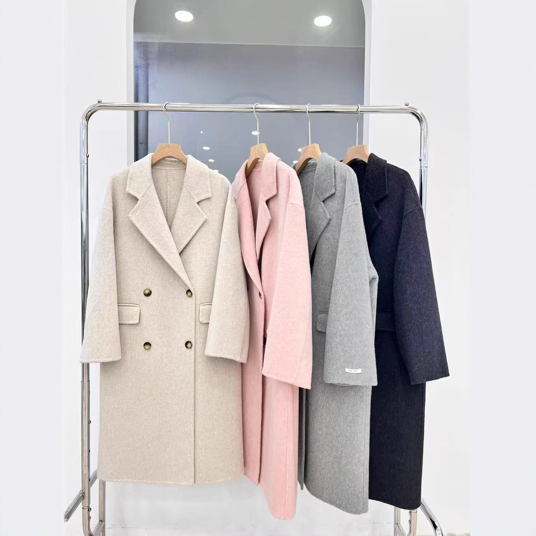 Double-faced Wool Coat Long Style Extended Length