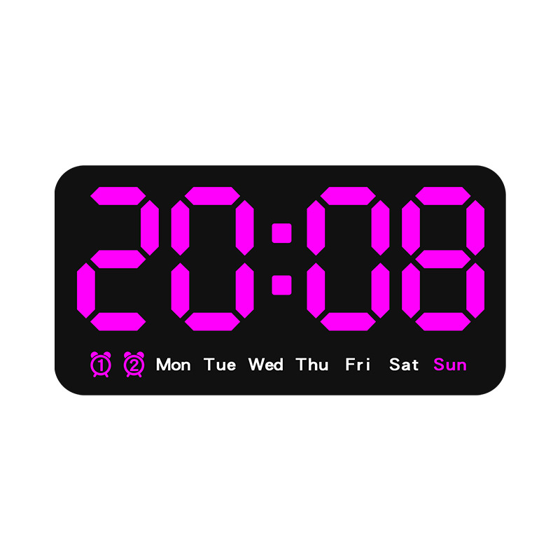Simple Large Screen Hanging With Temperature Multi-purpose Alarm Clock - Picture 16 of 19